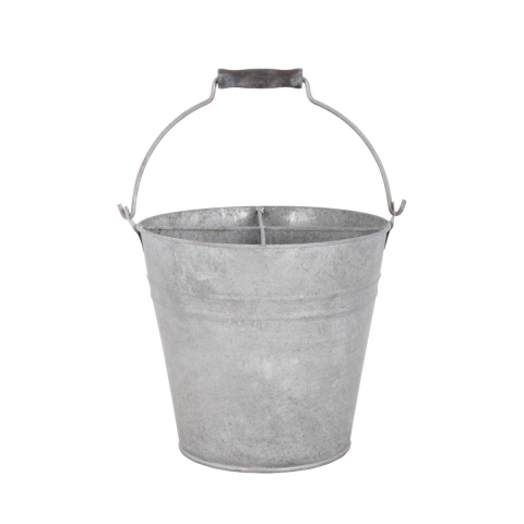 Antiek verzinkte metalen emmer 7L Aanbieding