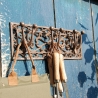 Gietijzeren wandkapstok met 3 decoratieve haken Verkoop