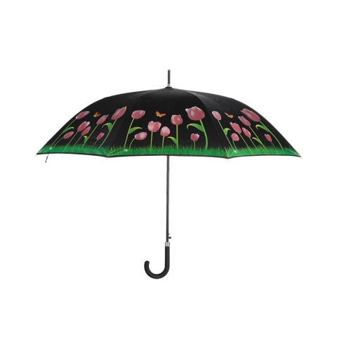 Paraplu met tulpen die van kleur veranderen in de regen Aanbieding