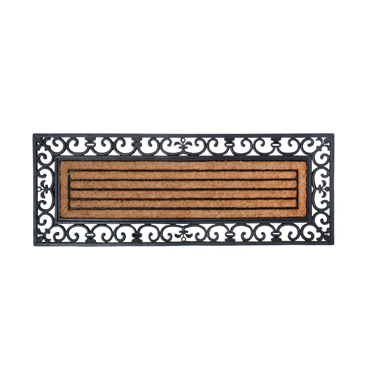 Rechthoekige deurmat 120x45cm met rubberen rand en kokosvezel Aanbieding