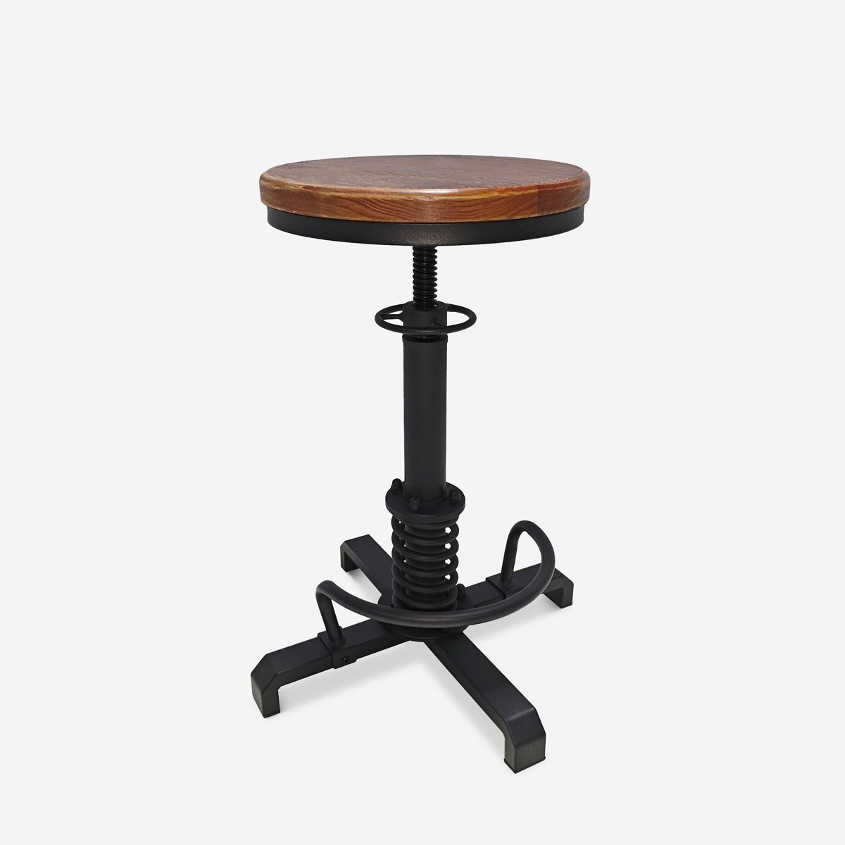 Vintage industriële stijl verstelbare barkruk Helix Aanbieding Vintage industriële stijl verstelbare barkruk Helix Aanbieding