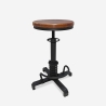 Vintage industriële stijl verstelbare barkruk Helix Aanbieding