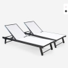 Set van 2 verstelbare aluminium ligstoelen met wielen Rimini Catalogus