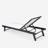 Set van 2 verstelbare aluminium ligstoelen met wielen Rimini 