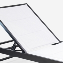 Set van 2 verstelbare aluminium ligstoelen met wielen Rimini 