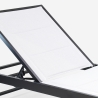 Set van 2 verstelbare aluminium ligstoelen met wielen Rimini 