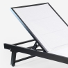 Set van 2 verstelbare aluminium ligstoelen met wielen Rimini 