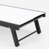 Set van 2 verstelbare aluminium ligstoelen met wielen Rimini 