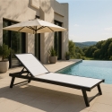 Set van 2 verstelbare aluminium ligstoelen met wielen Rimini Keuze