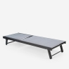 Set van 4 aluminium ligbedden met wielen Rimini Karakteristieken