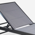 Set van 4 aluminium ligbedden met wielen Rimini 