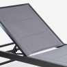 Set van 4 aluminium ligbedden met wielen Rimini 