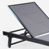Set van 4 aluminium ligbedden met wielen Rimini 