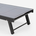 Set van 4 aluminium ligbedden met wielen Rimini 