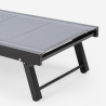 Set van 4 aluminium ligbedden met wielen Rimini 
