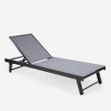 Set van 4 aluminium ligbedden met wielen Rimini Kosten