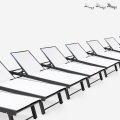 Set van 20 aluminium ligbedden met wielen Rimini Aanbieding