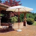 Gharab houten tuinparasol met centrale paal 285 cm Verkoop