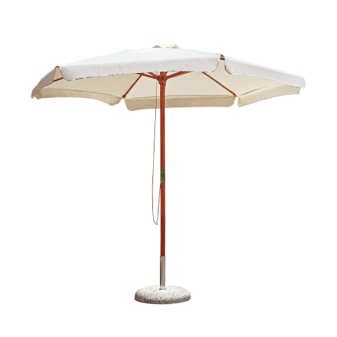 Gharab houten tuinparasol met centrale paal 285 cm Aanbieding