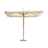 Houten Vierkante Parasol 3x3 voor Buiten in de Tuin Mirado Aanbieding