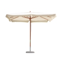 Rechthoekige tuinparasol 3x2 met houten centrale paal Solava Aanbieding