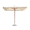 Rechthoekige tuinparasol 3x2 met houten centrale paal Solava Aanbieding