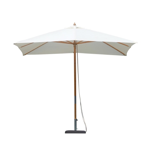 Tuinparasol 3x3m met centrale bamboepaal, windbestendig Khumat Aanbieding