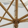 Tuinparasol 3x3m met centrale bamboepaal, windbestendig Khumat Aanbod