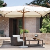 Tanami Houten Tuinparasol met Centrale Paal 3x2m Verkoop