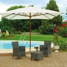 Tuinparasol met houten middenpaal 3x3 Zamoti Verkoop
