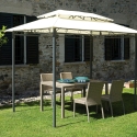 Illinois metalen tuinpaviljoen 3x2 Verkoop
