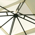 Tuinpaviljoen van ijzer 3x3 ecru antraciet Illinois Korting