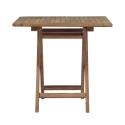 Opvouwbare tuintafel van teak hout 80x80cm Vulcano Korting