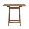 Opvouwbare tuintafel van teak hout 80x80cm Vulcano Korting