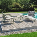 Moderne tuinset Tinos: 2 fauteuils, sofa en tafeltje Aanbod
