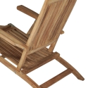 Verstelbare ligstoel van teak voor tuin Streamer Korting