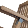 Verstelbare ligstoel van teak voor tuin Streamer Catalogus