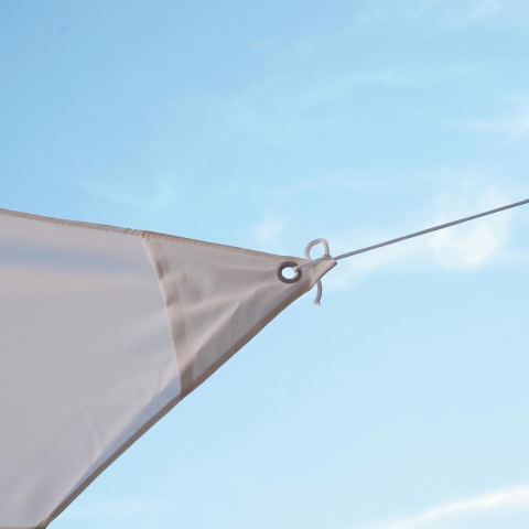Driehoekige zonnezeil voor buiten 3.6 x 3.6 x 3.6m Solar Aanbieding