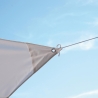 Driehoekige zonnezeil voor buiten 3.6 x 3.6 x 3.6m Solar Aanbieding
