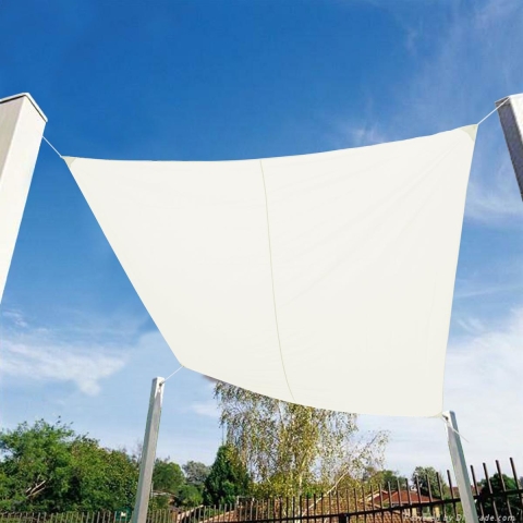 Vierkante zonnedoek voor tuin 3x3m Solar Aanbieding