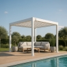 Aluminium tuinpergola 3x3 m met handmatig verstelbare lamellen Guadalupe Model