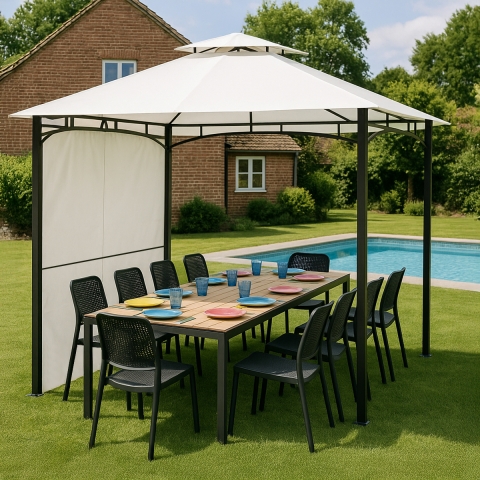 Tuinpaviljoen Antigua van 3,3x3,3 meter Aanbieding
