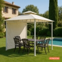 Tuinpaviljoen Antigua van 3,3x3,3 meter met extra uv-bescherming Voorraad
