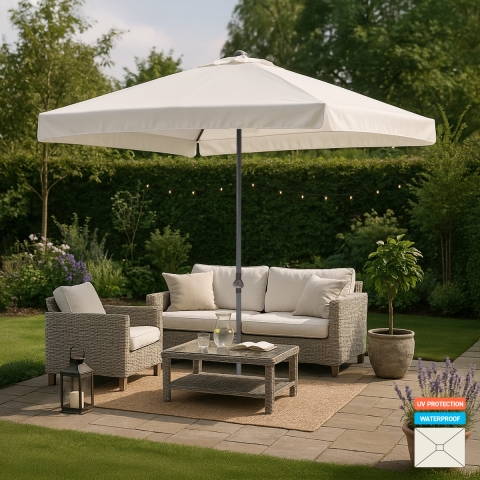 Rechthoekige parasol Eden...