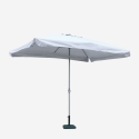 Rechthoekige parasol Eden van 3x2m ideaal voor de horeca Karakteristieken
