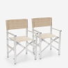 Set van 2 opvouwbare draagbare strandstoelen Regista Gold 