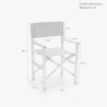 Set van 4 opvouwbare draagbare strandstoelen Regista Gold 