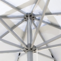 Tuinparasol vierkant 3x3m aluminium middenstang Marte 
