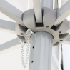 Tuinparasol vierkant 3x3m aluminium middenstang Marte 