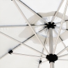 Achthoekige aluminium tuinparasol 3 meter met middenmast Eden Keuze